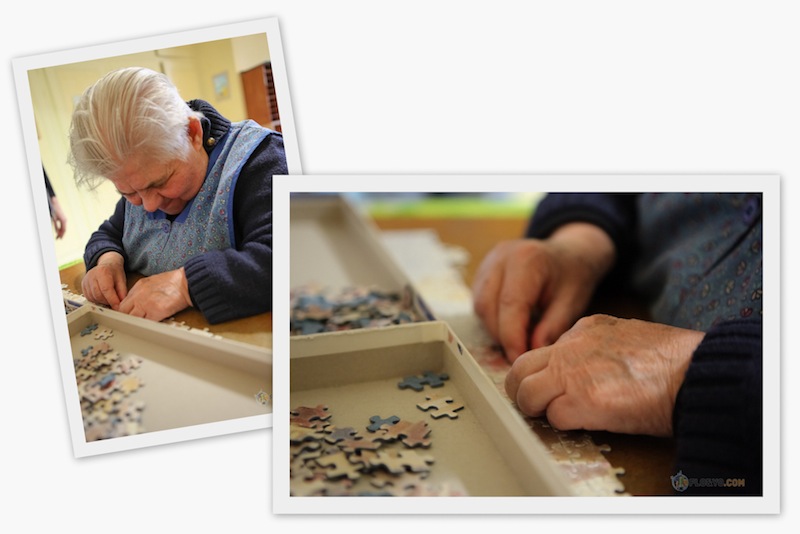 Puzzle personne agee