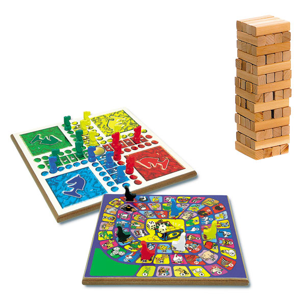 Jeux de société tour bois