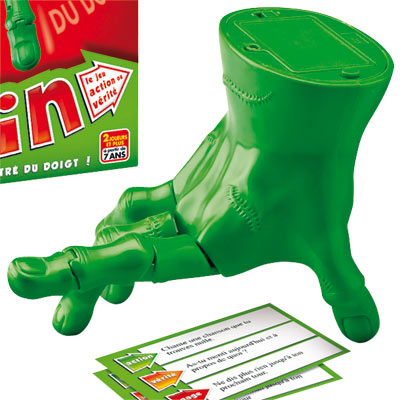 Jeux de societe avec une main