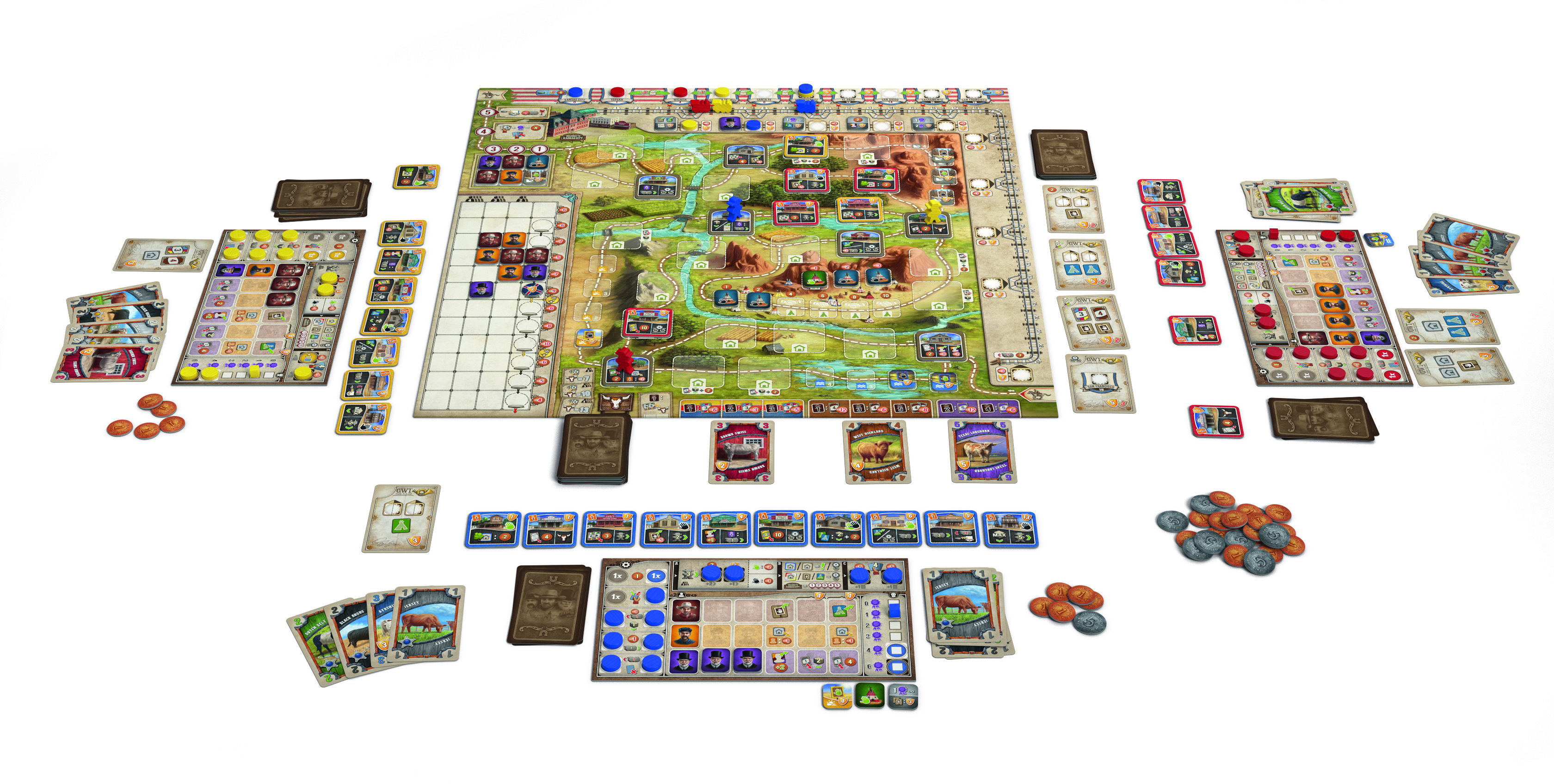 Jeux de societe avec un train