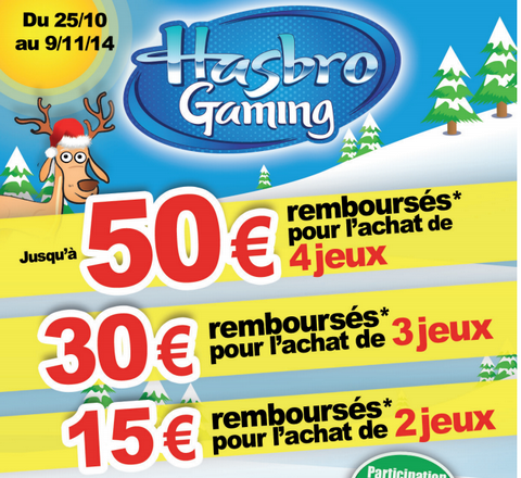 Offre de remboursement jeux de societe