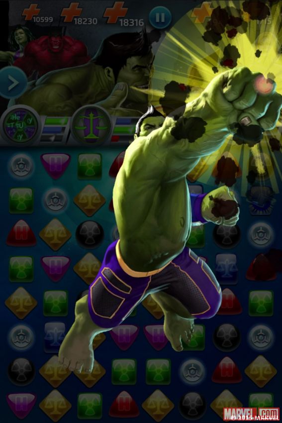 Marvel puzzle quest hulk