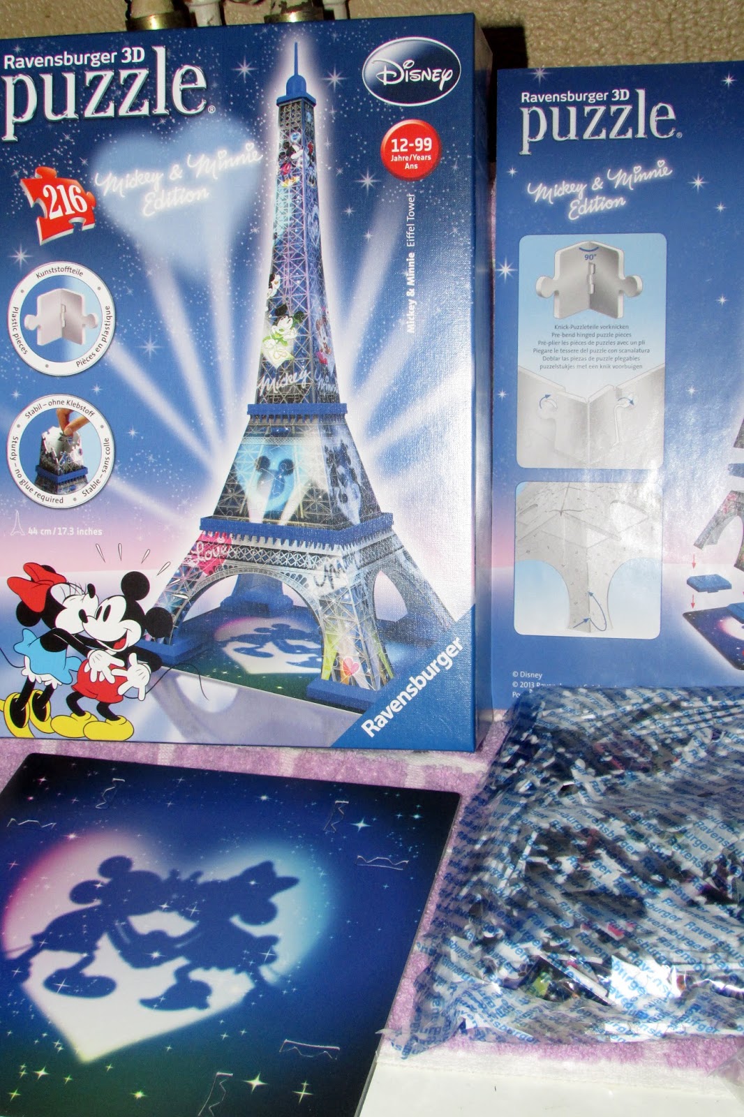 Puzzle 3d tour eiffel mickey