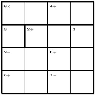 Ken ken puzzle