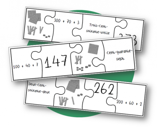 Police d'écriture puzzle