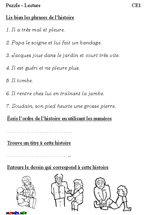 Texte puzzle ce1