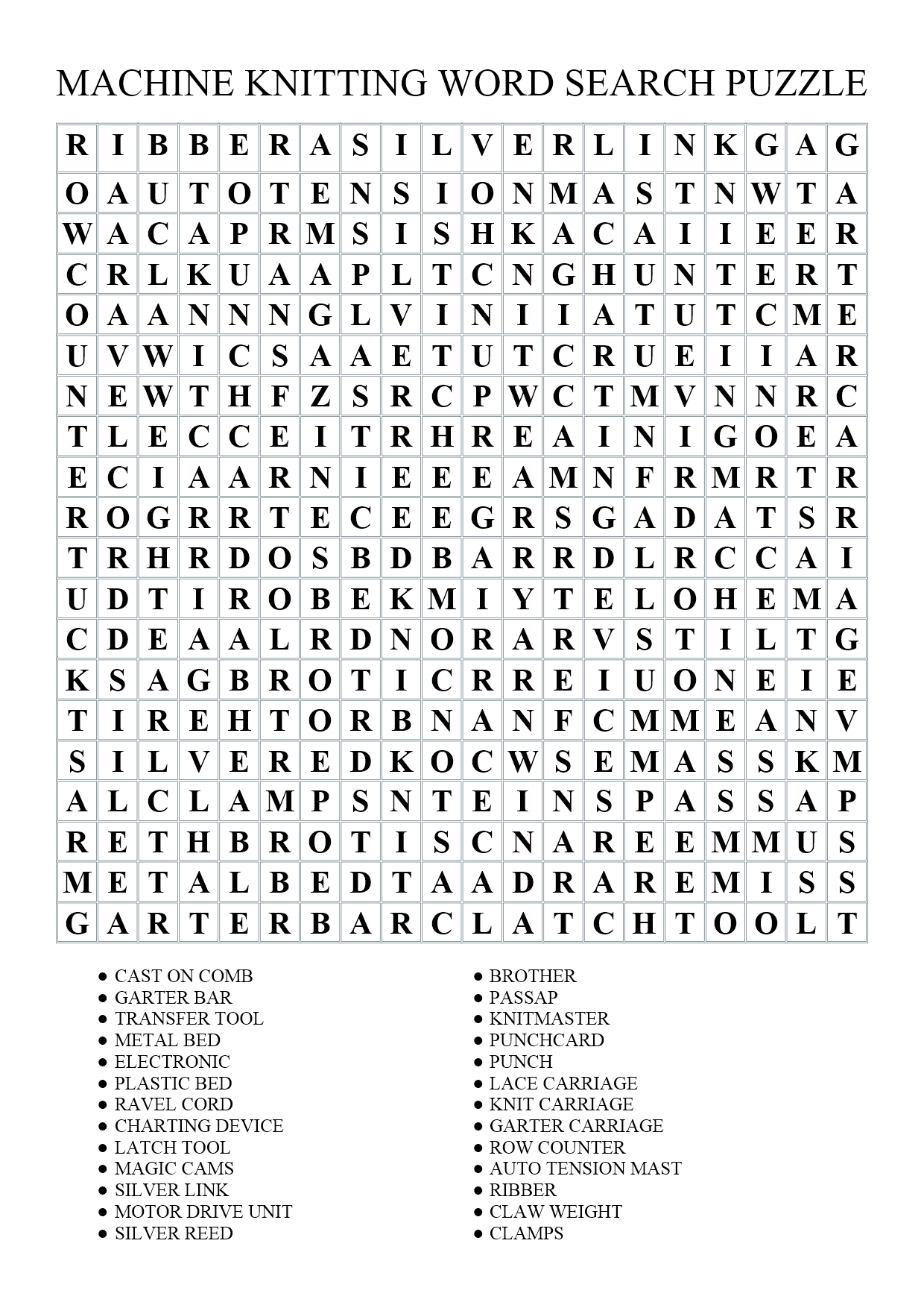 Word search puzzle free