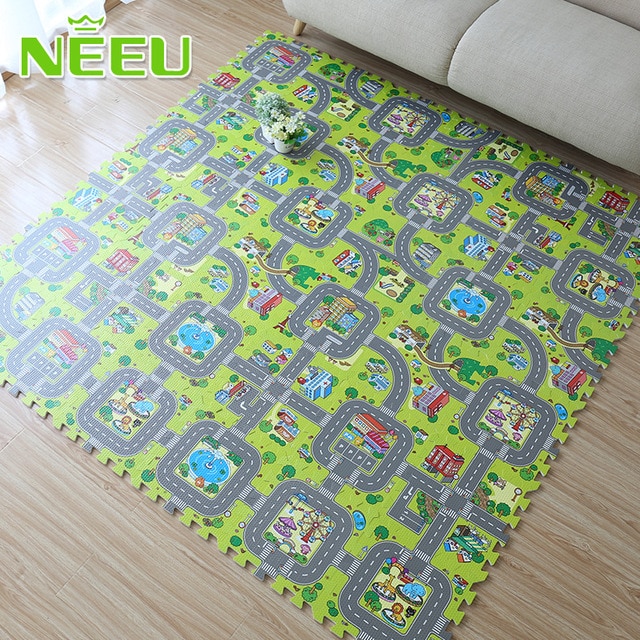 Tapis puzzle non toxique