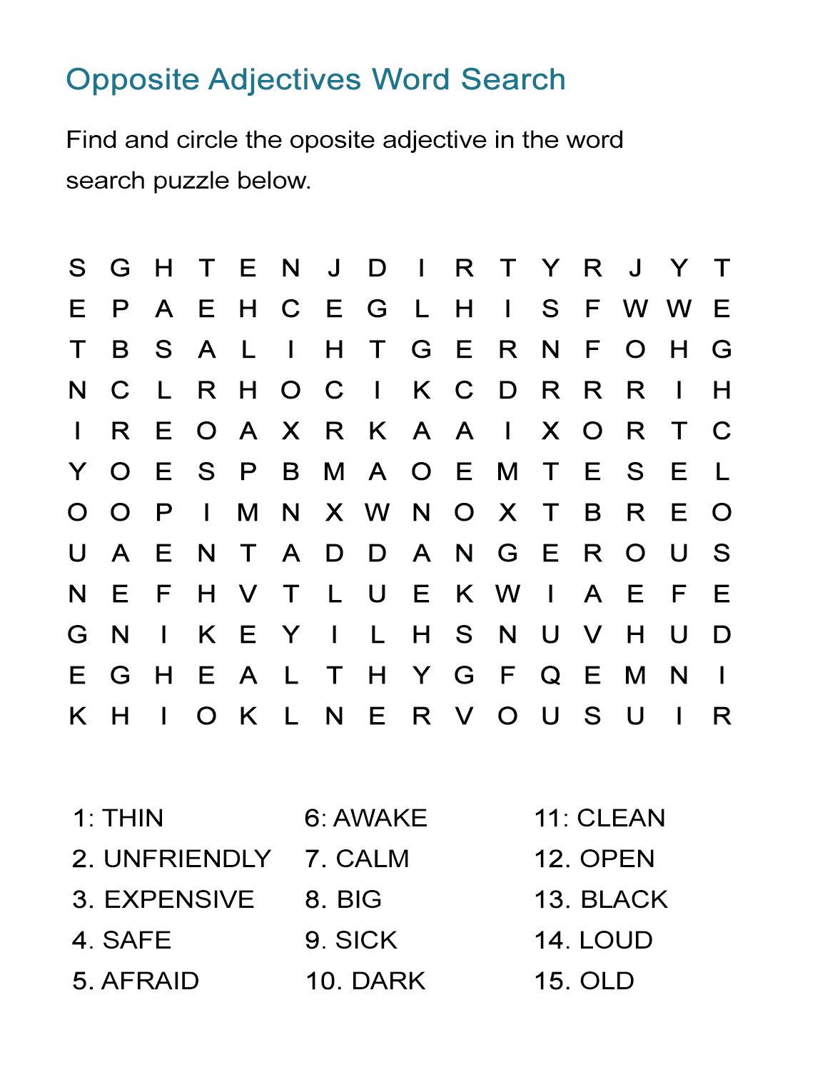 Find the word puzzle