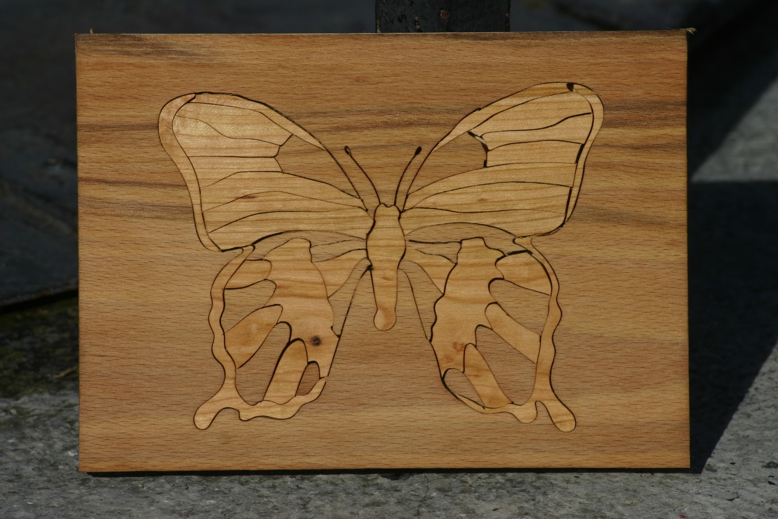 Puzzle papillon bois