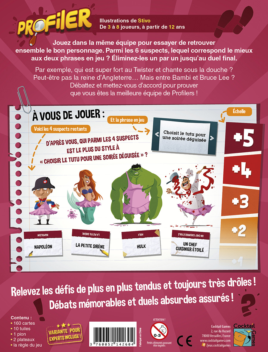 Jeux de société cocktail