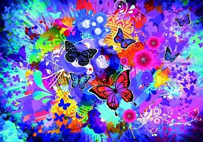 Puzzle fleurs et papillons de printemps