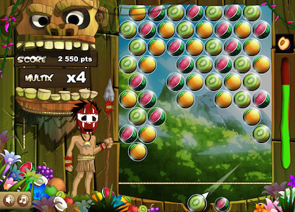 Jeu puzzle fruits identiques