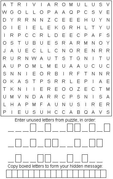 Roman puzzle