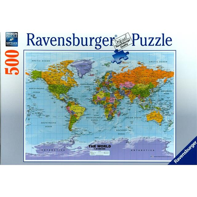 Puzzle carte du monde 500 pièces