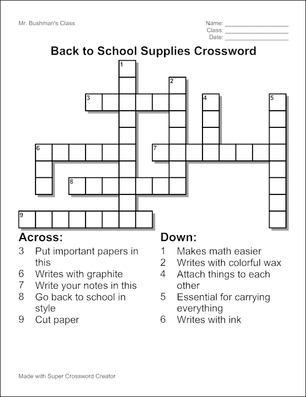Create crossword puzzle free