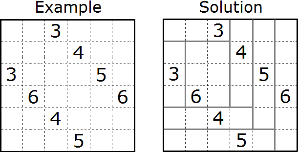 Shikaku puzzle