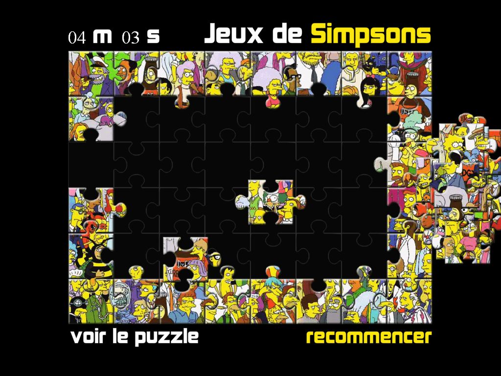 Jeux de simpson puzzle