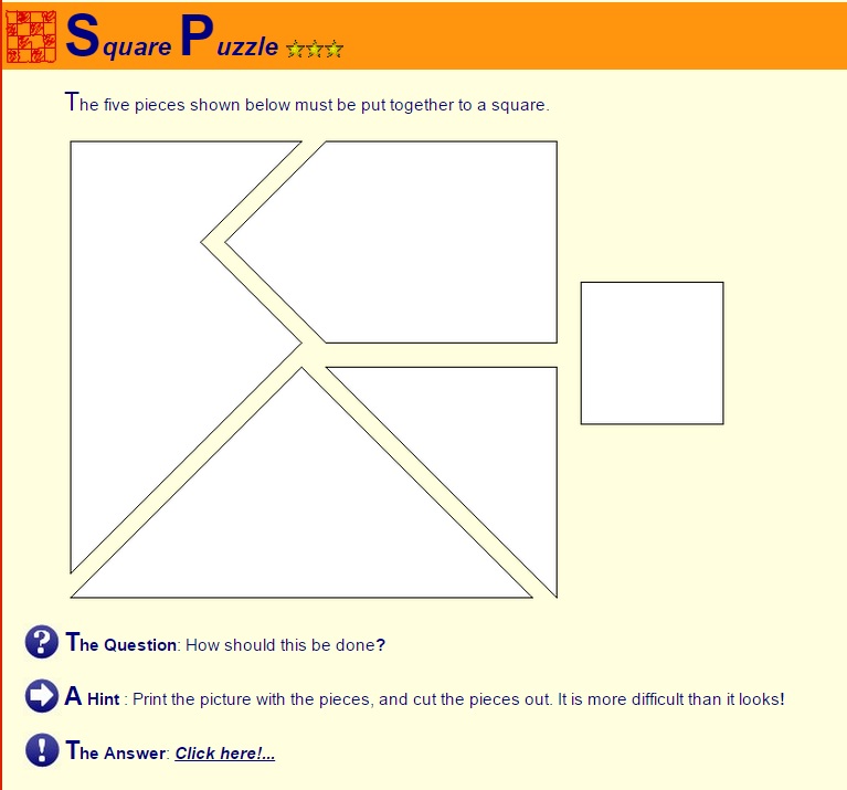 Square puzzle