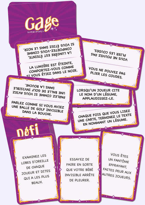 Jeux de société gages