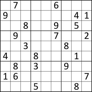 Sudoku puzzle