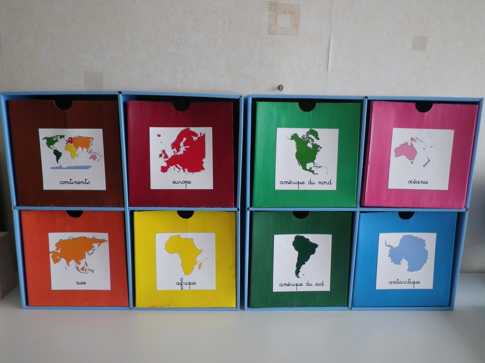 Puzzle continents imprimer
