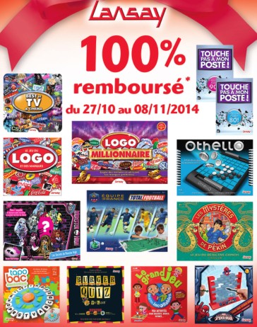 Offre remboursement jeux de societe