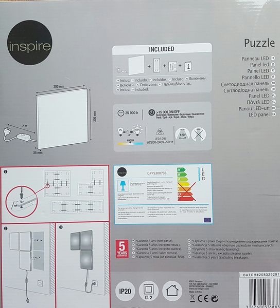 Panneau led puzzle
