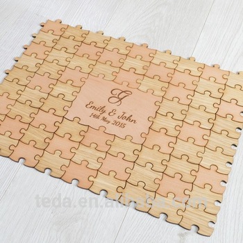Puzzle en bois mariage