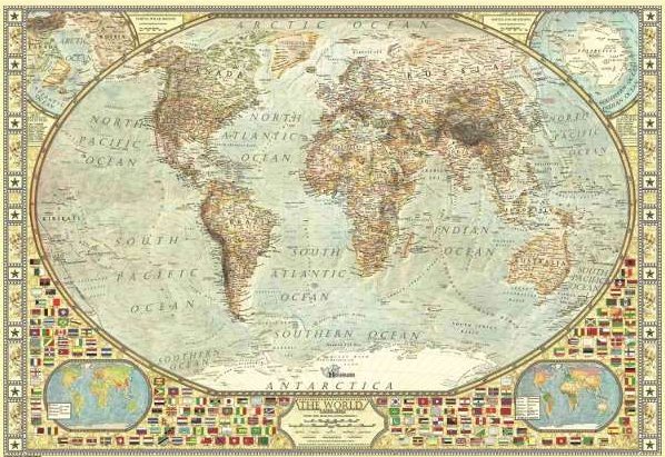 World map puzzle