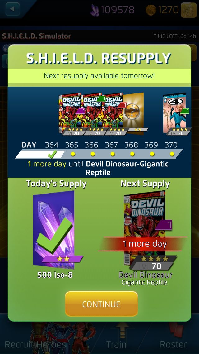 Marvel puzzle quest daily