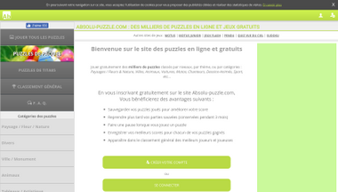 Absolu puzzle jeu en ligne