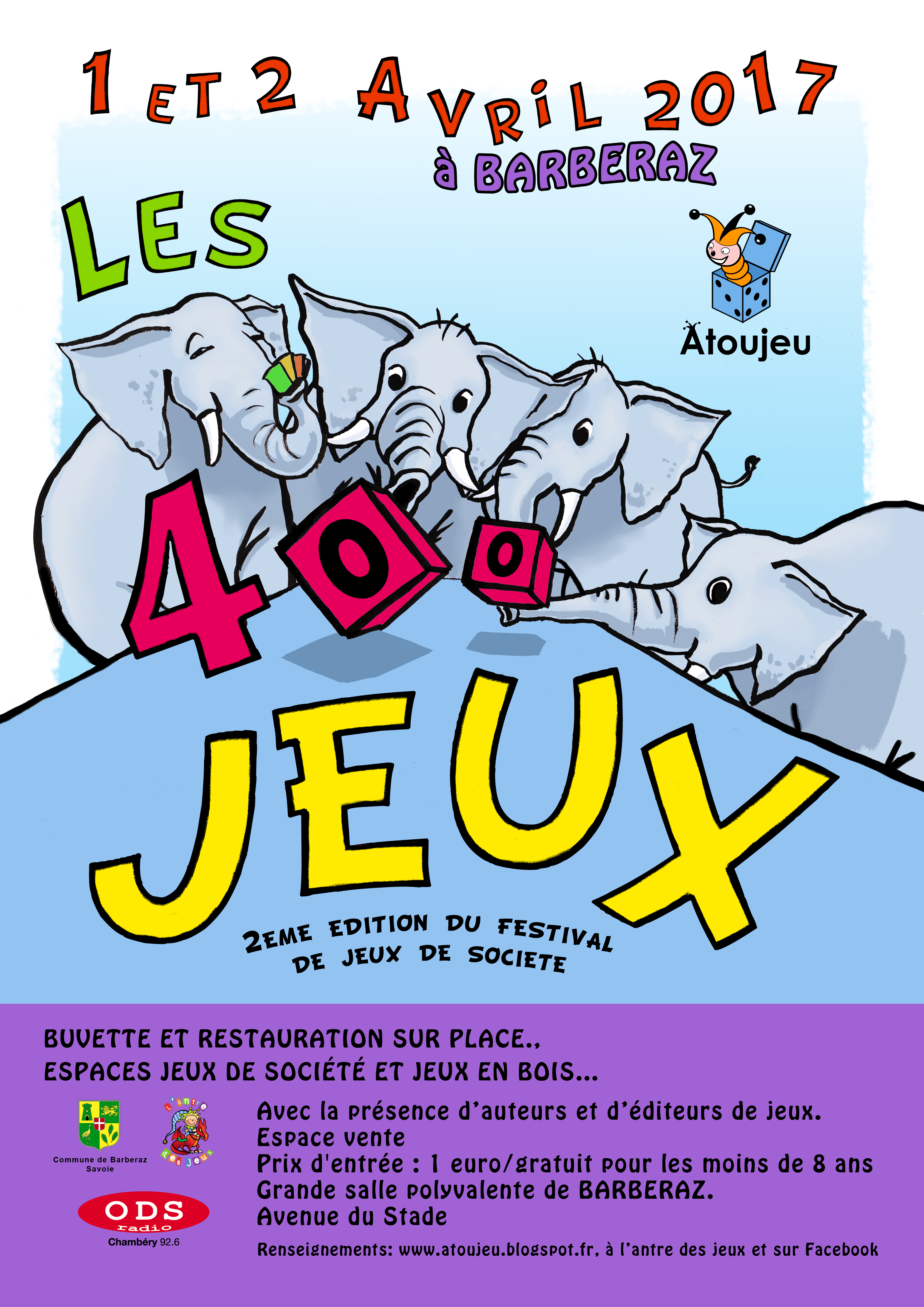 Affiche festival jeux de société
