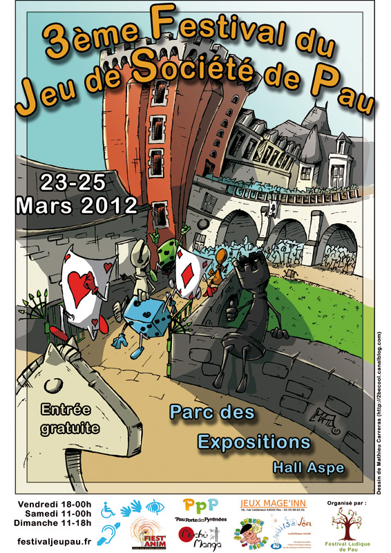 Affiche festival jeux de societe