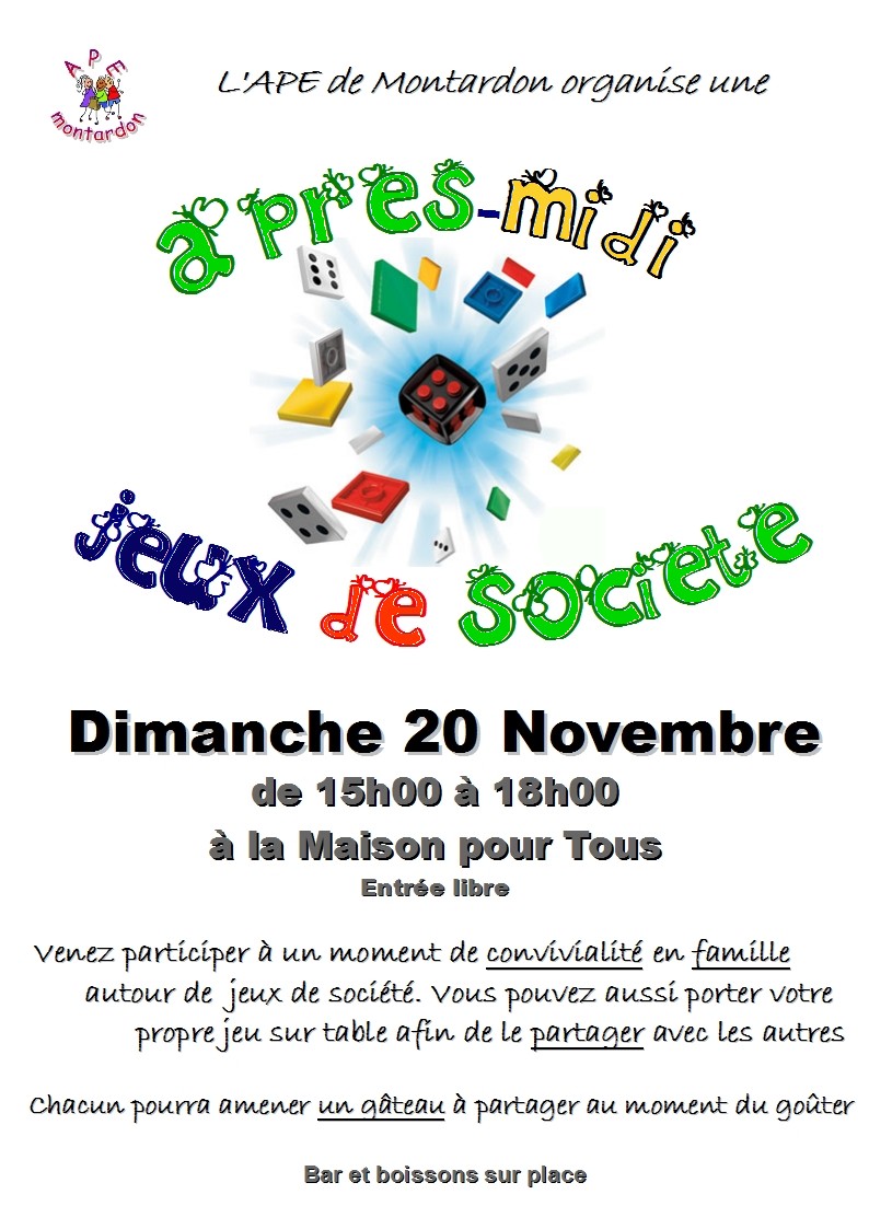 Après midi jeux de société