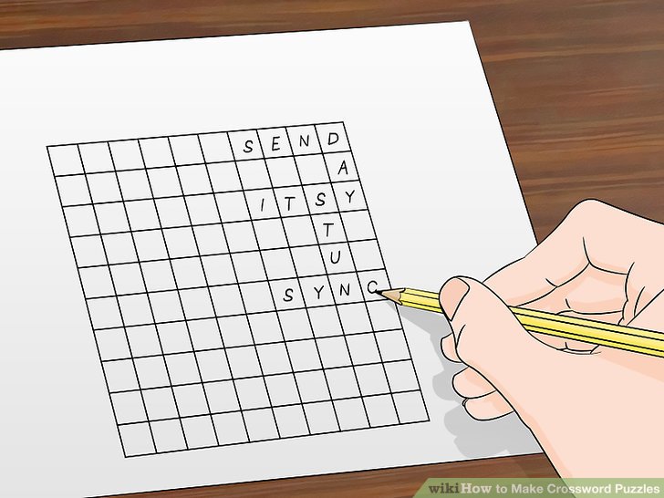 How to make crossword puzzle