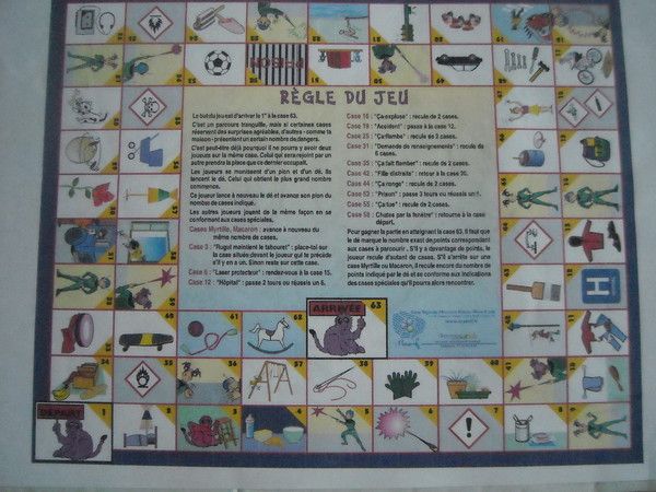 Jeux de société sur les dangers domestiques