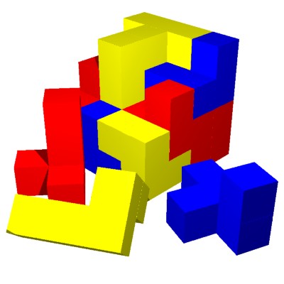 Cube puzzle 3d