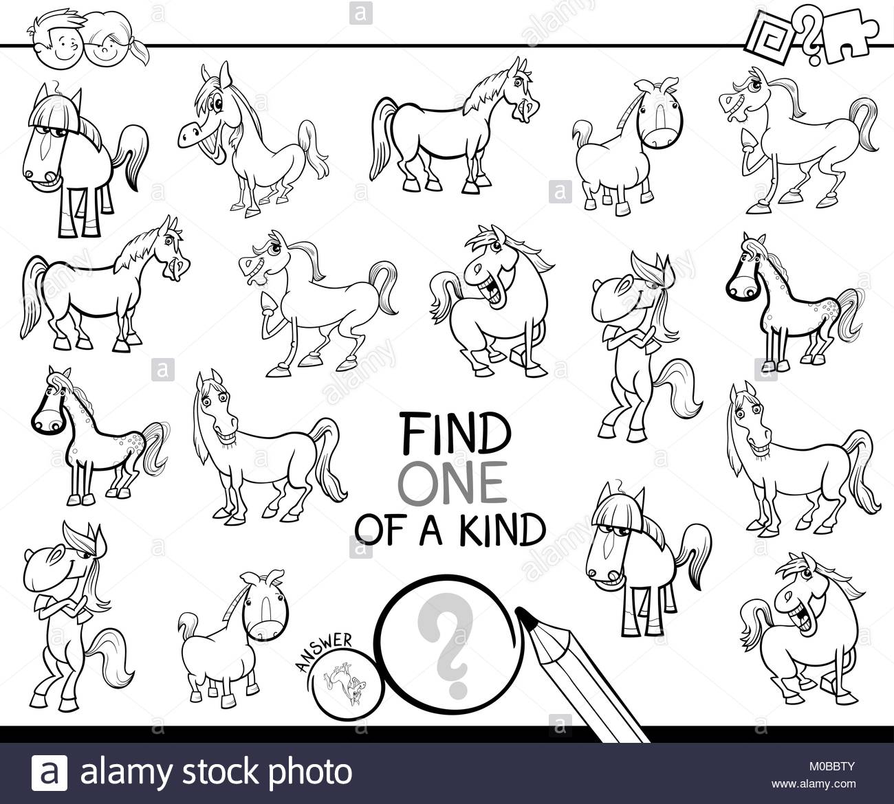 Horse puzzle game