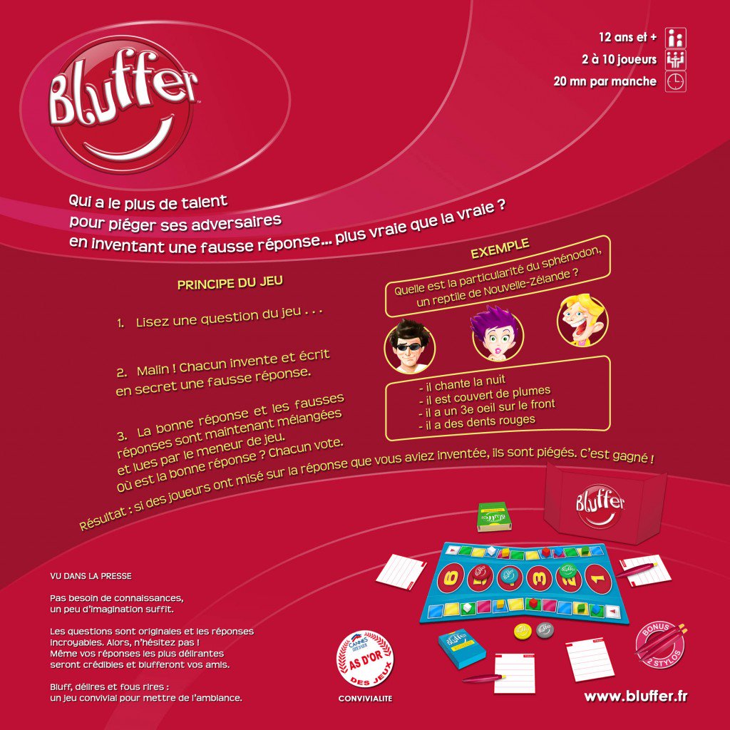 Le bluffeur jeux de société