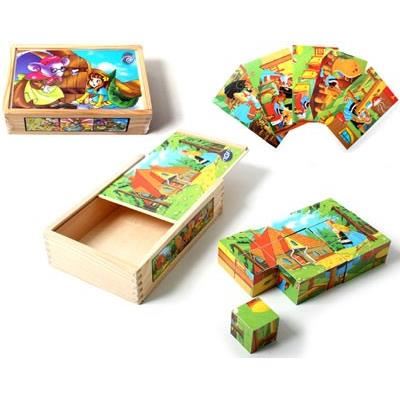 Cube puzzle bois