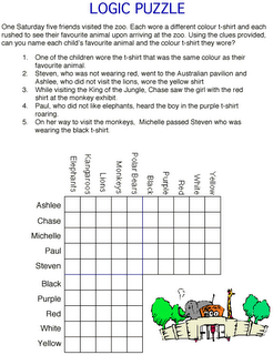 Logic puzzle games