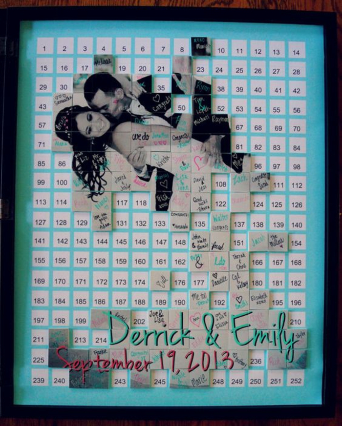 Puzzle photo mariage