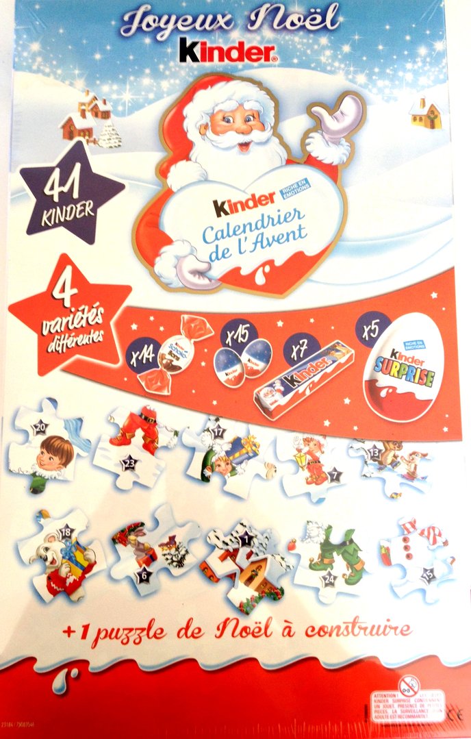 Puzzle calendrier de l'avent
