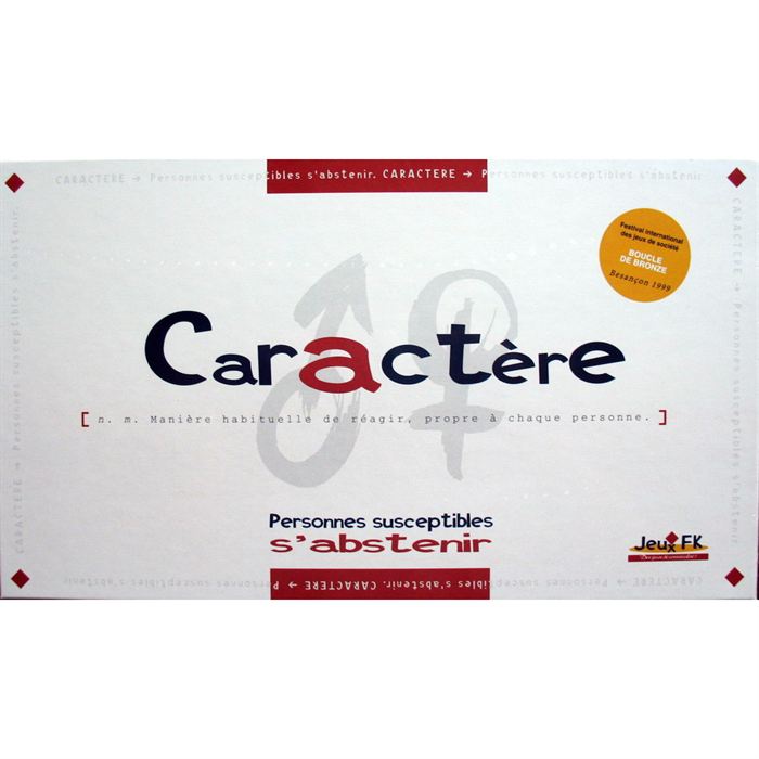 Jeux de société caractere