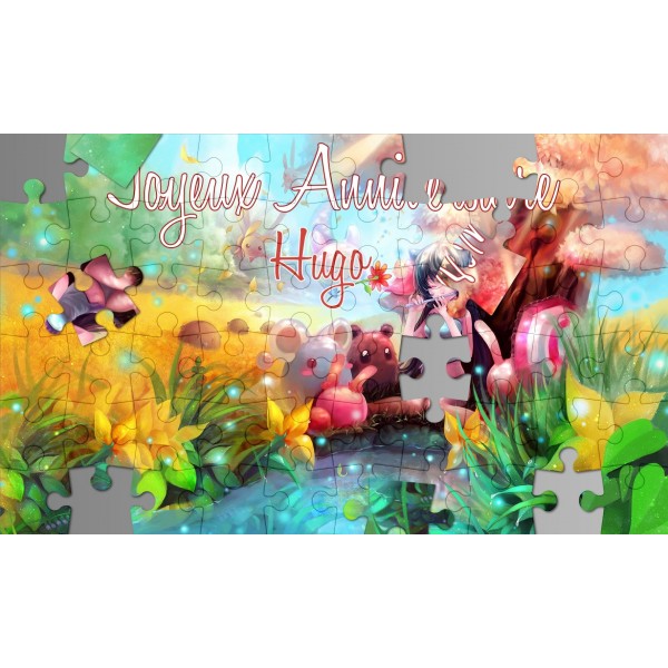 Carte anniversaire puzzle