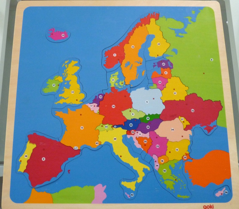Puzzle carte europe