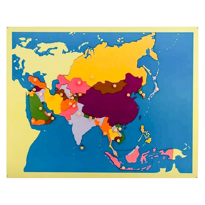 Puzzle montessori géographie