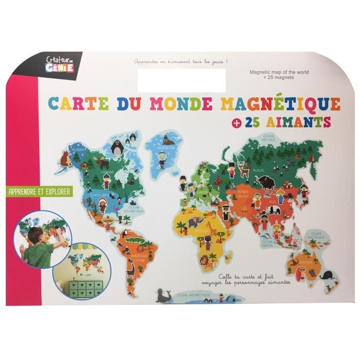 Puzzle monde magnétique