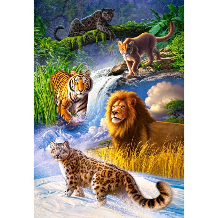 Puzzle tigre blanc 1500 pieces